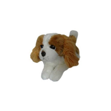 FAIRE: FurTastic Friends by Bocchetta Plush Toys Stuffed Animals Phoebe The King Charles Spaniel Plush Puppy - 28cm Floppy, Brown and White